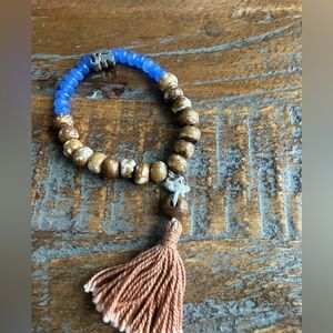 Bohemian Beaded Bracelet with Tassel